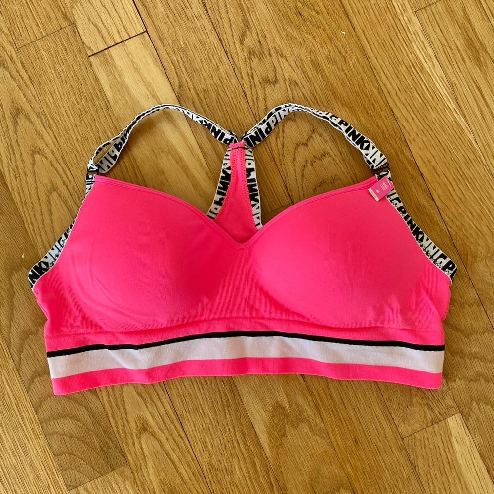 VS PINK Hot Pink Sports Bra